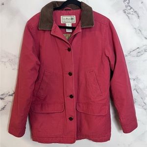 LL Bean Adirondack Barn Coat Quilt Lined Medium